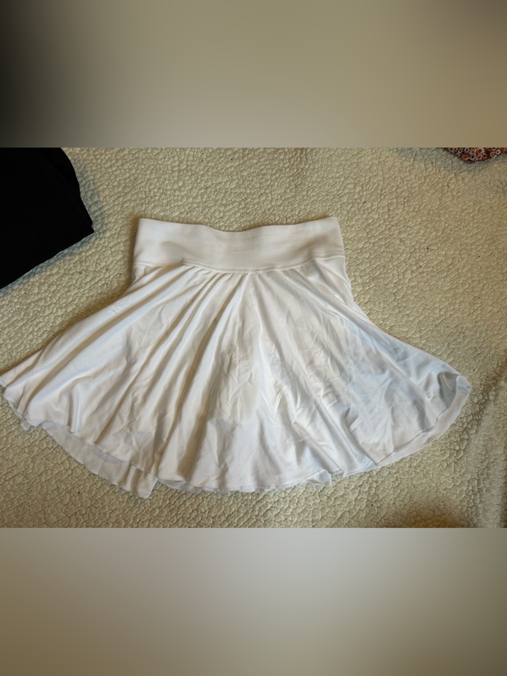 Guess White Women's Circle Skater Skirt
